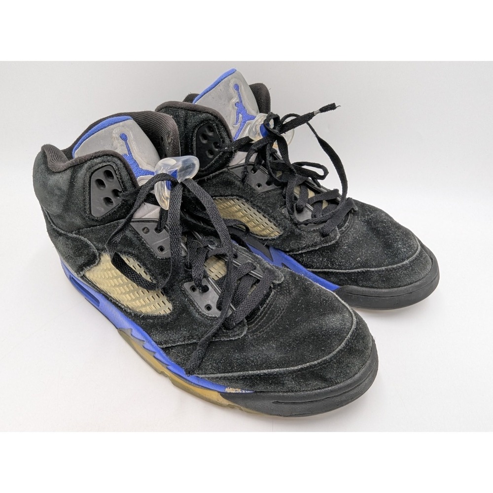 Jordan 5 Retro Mid Racer Blue Mens Size 11.5 Black Sneakers CT4838-004 2022